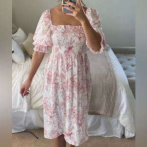 Floral print midi dress